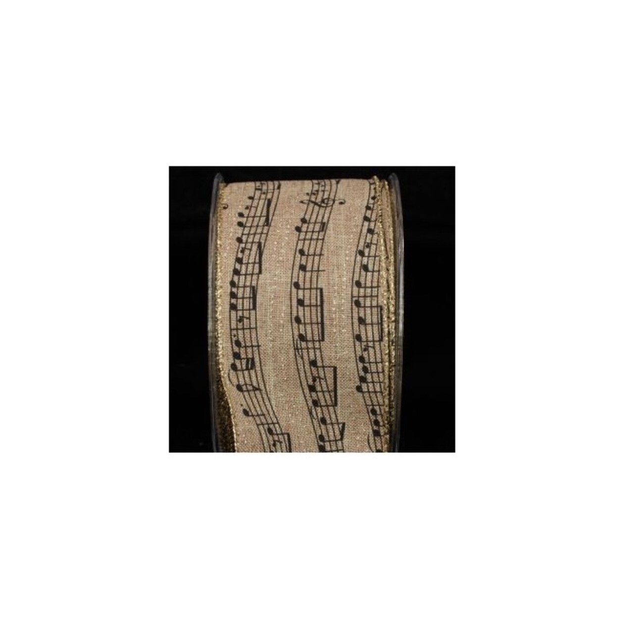 The Ribbon People Set of 2 Gold and Brown Bundled Ribbon 25mm x 20 Yards